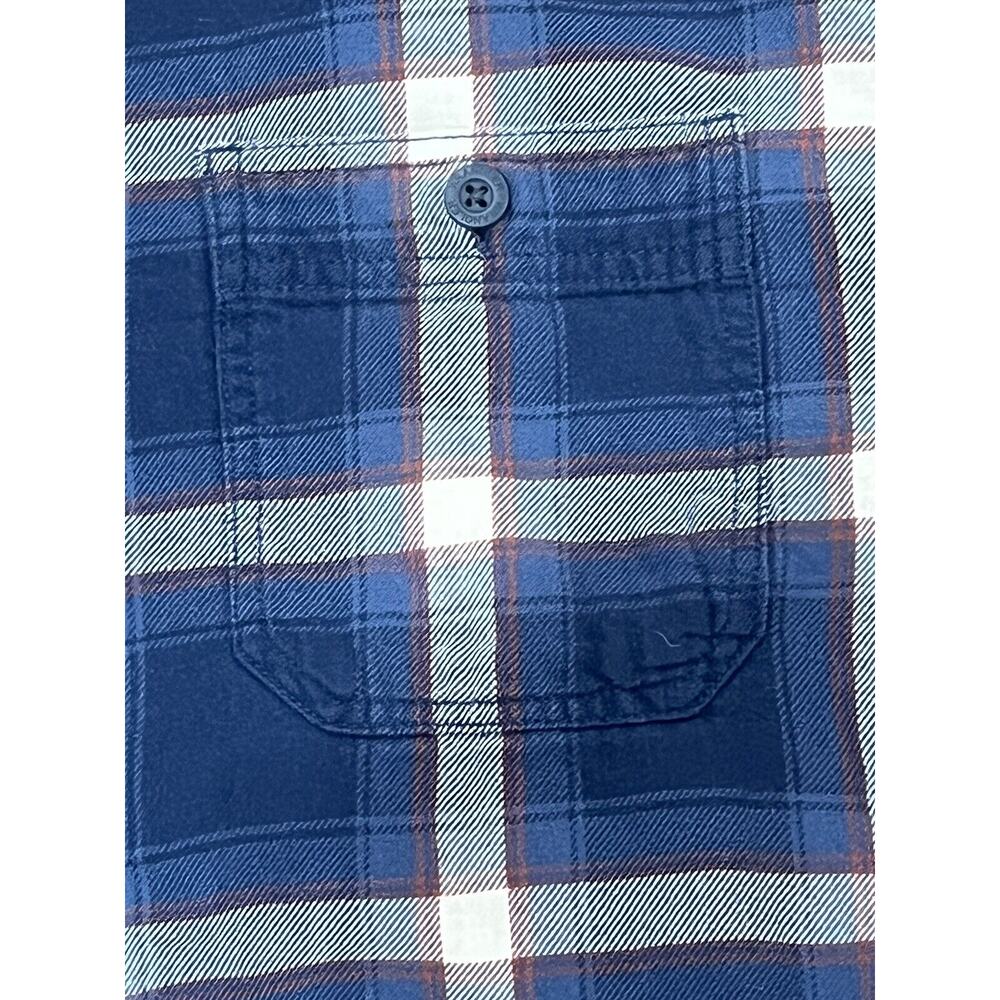Wrangler Mens Blue Plaid Sherpa Lined Flannel Shirt Jacket XL Heavy Shacket - Picture 2 of 11